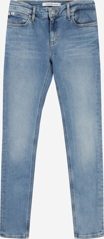 Skinny Jean Calvin Klein Jeans en bleu : devant