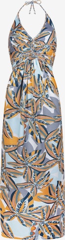 Chic by Lirette Jurk 'Halter dress Palm' in Oranje: voorkant