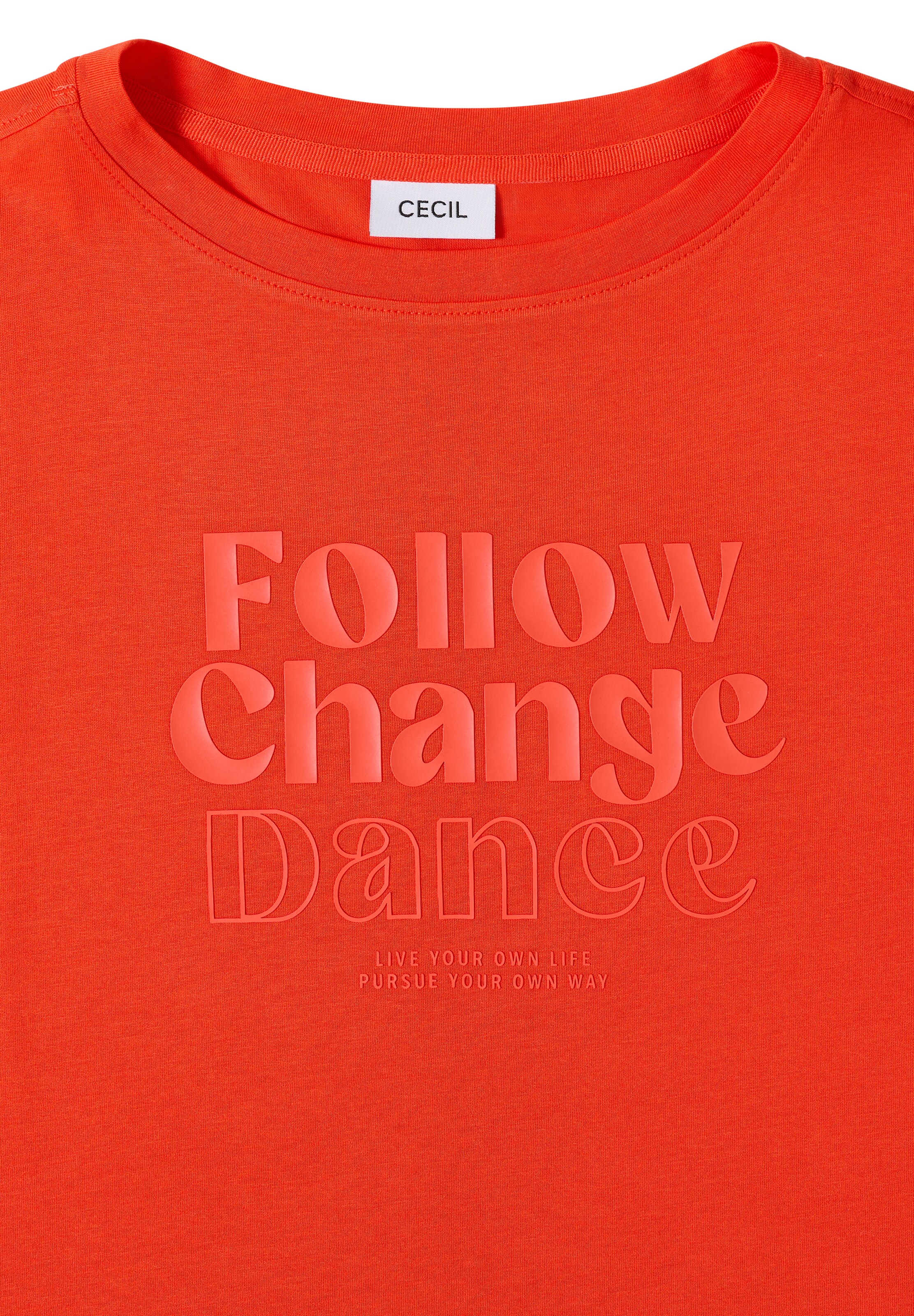 CECIL T-Shirt in Orange