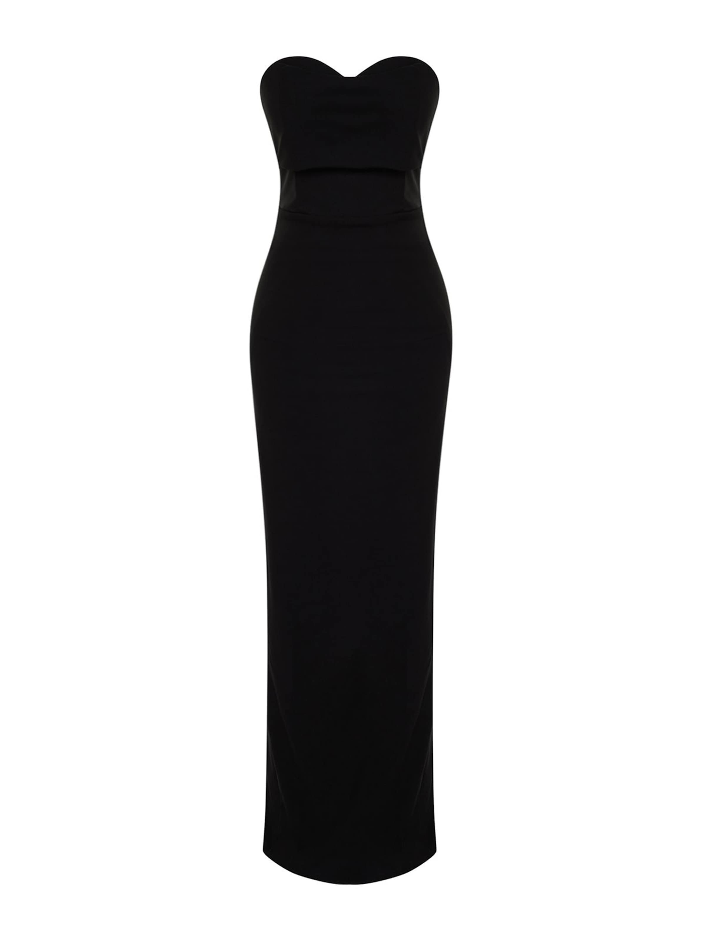 Trendyol - Vestido de festa em preto: frente