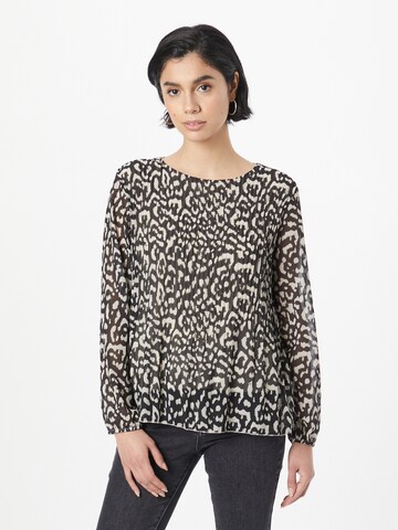 Sublevel Blouse in Zwart: voorkant