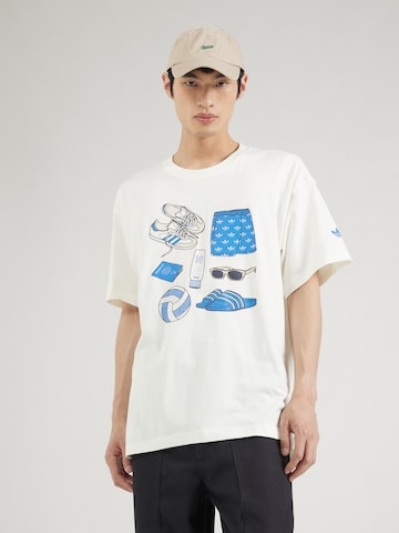 ADIDAS ORIGINALS Shirt 'BEACH SPORT' in White: front