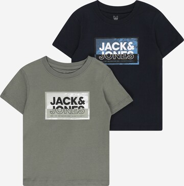 zils Jack & Jones Junior T-Krekls 'LOGAN': no priekšpuses