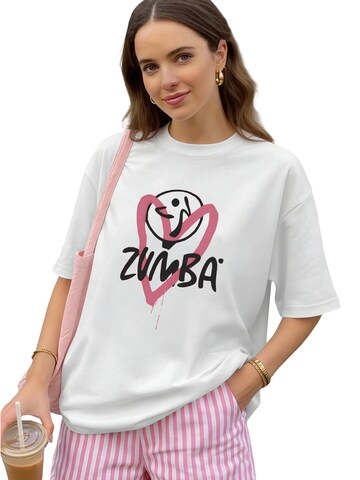 GORHEY Shirt 'Women's Casual Cotton Summer T-Shirt with Smile Face Print' in White: front