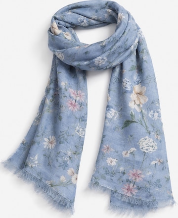 COLLEZIONE ALESSANDRO Scarf 'Flora' in Blue: front