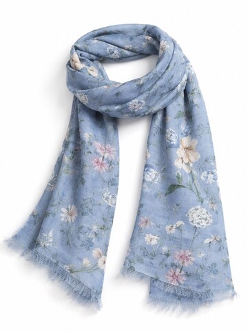 COLLEZIONE ALESSANDRO Scarf 'Flora' in Blue: front