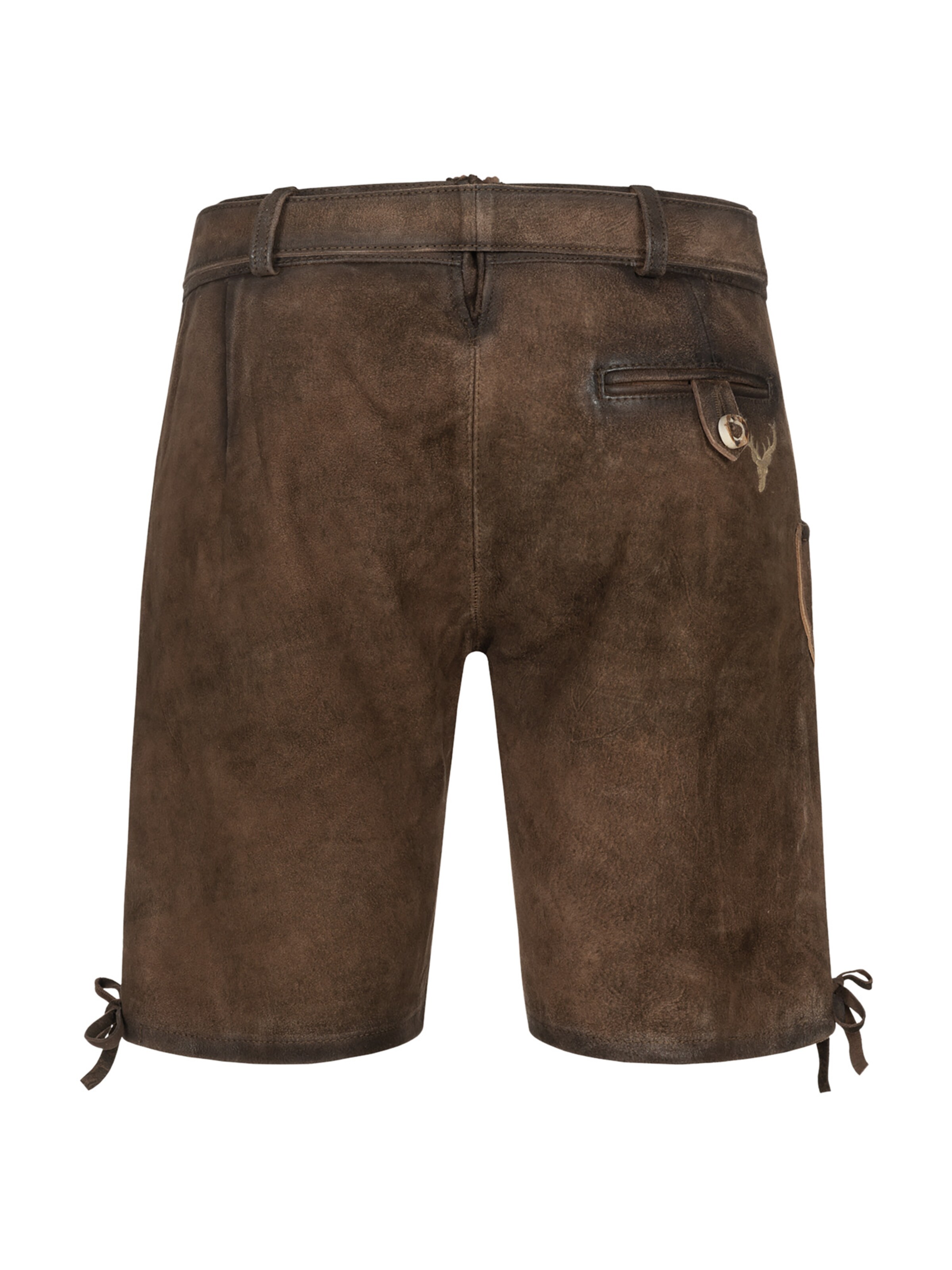 Krüger Buam Regular Traditional pants ' Werner ' in Brown