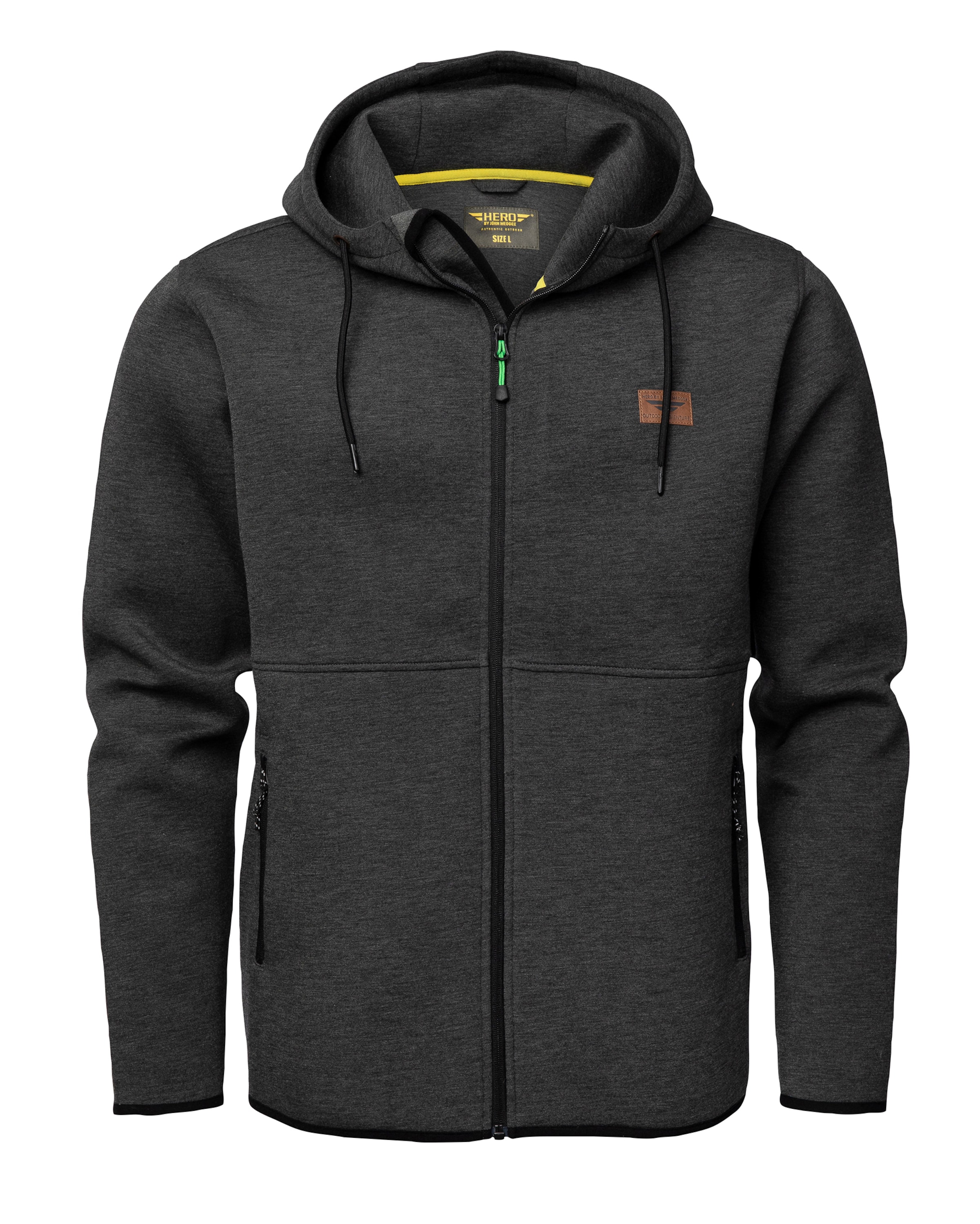 Hero Zip-Up Hoodie 'Samuel' in Grey: front