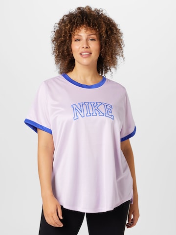 T-shirt fonctionnel 'SWOOSH RUN' Nike Sportswear en rose : devant