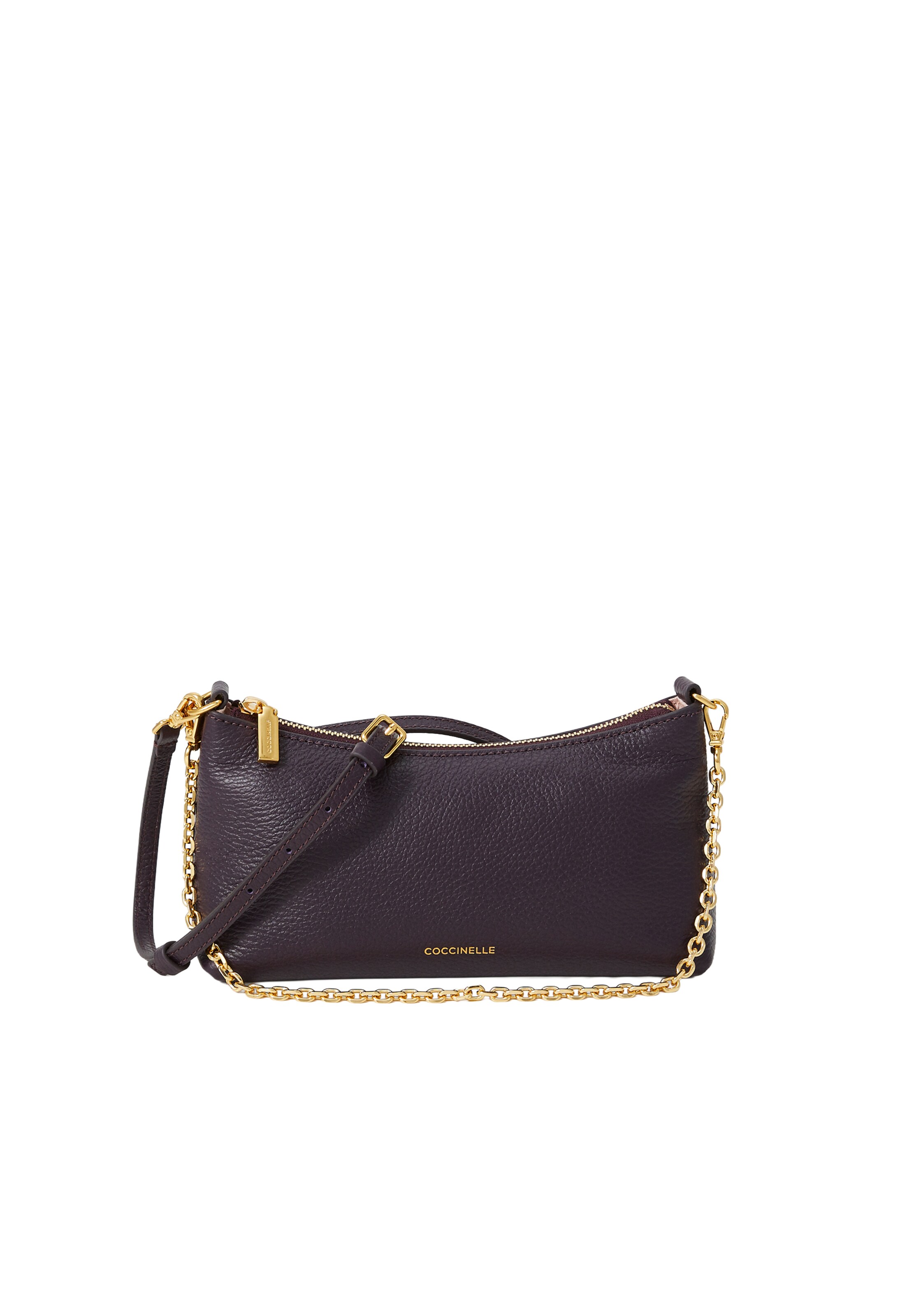 Coccinelle Schultertasche 'Aura' in Lila: Vorderseite