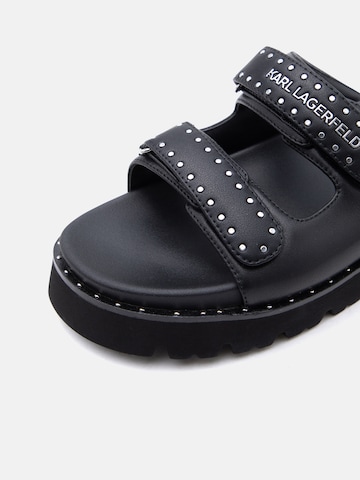 Karl Lagerfeld - Sapato aberto em preto