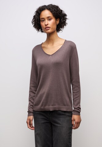 STREET ONE Sweater in Brown: front