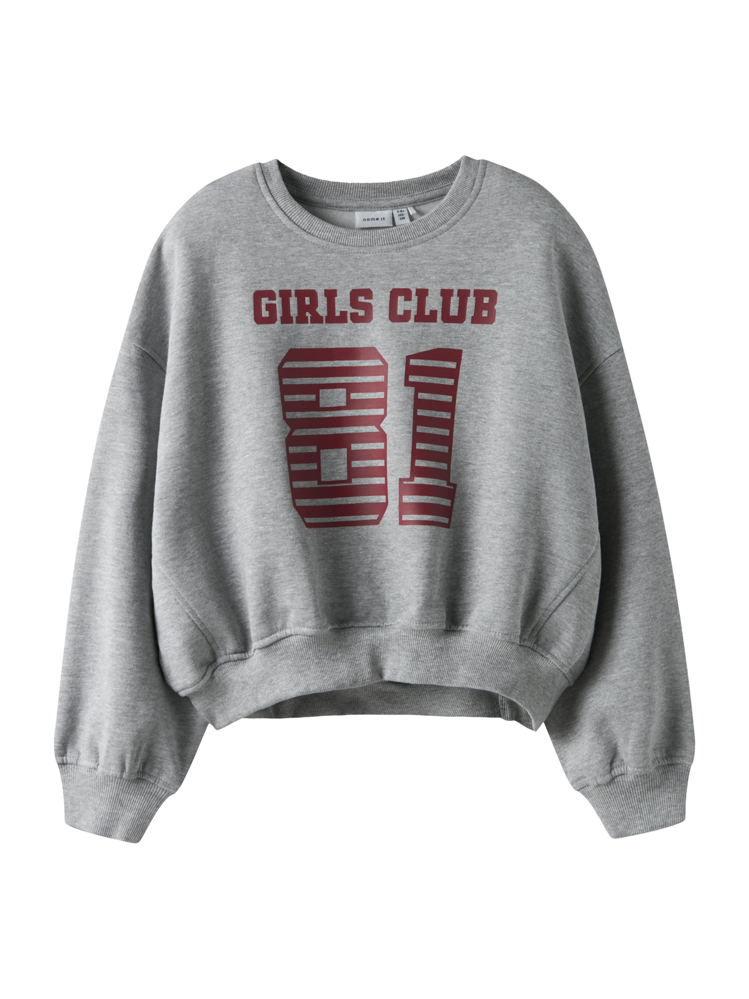 Felpa 'NKFTAYA' di NAME IT in grigio: frontale