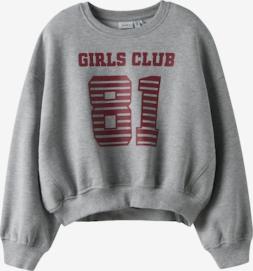 NAME IT Sweatshirt 'NKFTAYA' i grå: framsida