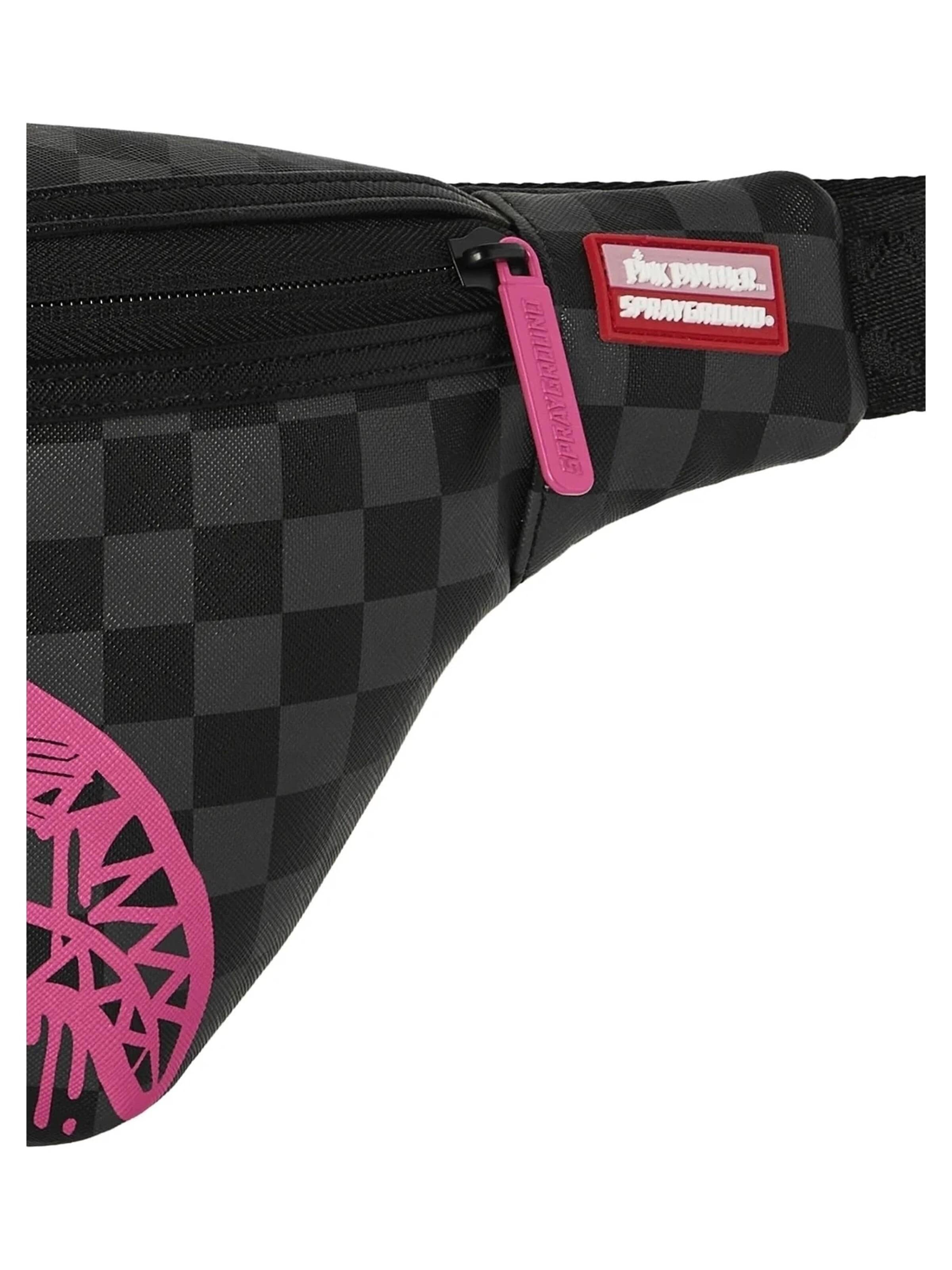 Sprayground Gürteltasche 'Ri=D1onera sprayground negra pantera rosa pink panther drippy diamonds=
 crossbody 6'‌‌‌‌‌‌‌‌ in Schwarz