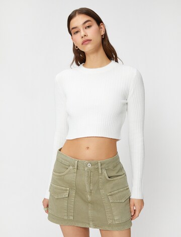Koton Pullover in Weiß: Vorderseite