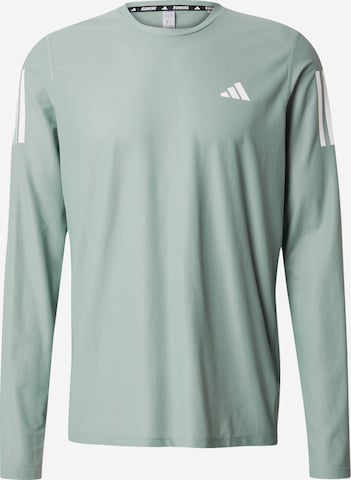 ADIDAS PERFORMANCE - Camiseta funcional 'Own The Run' en verde: frente