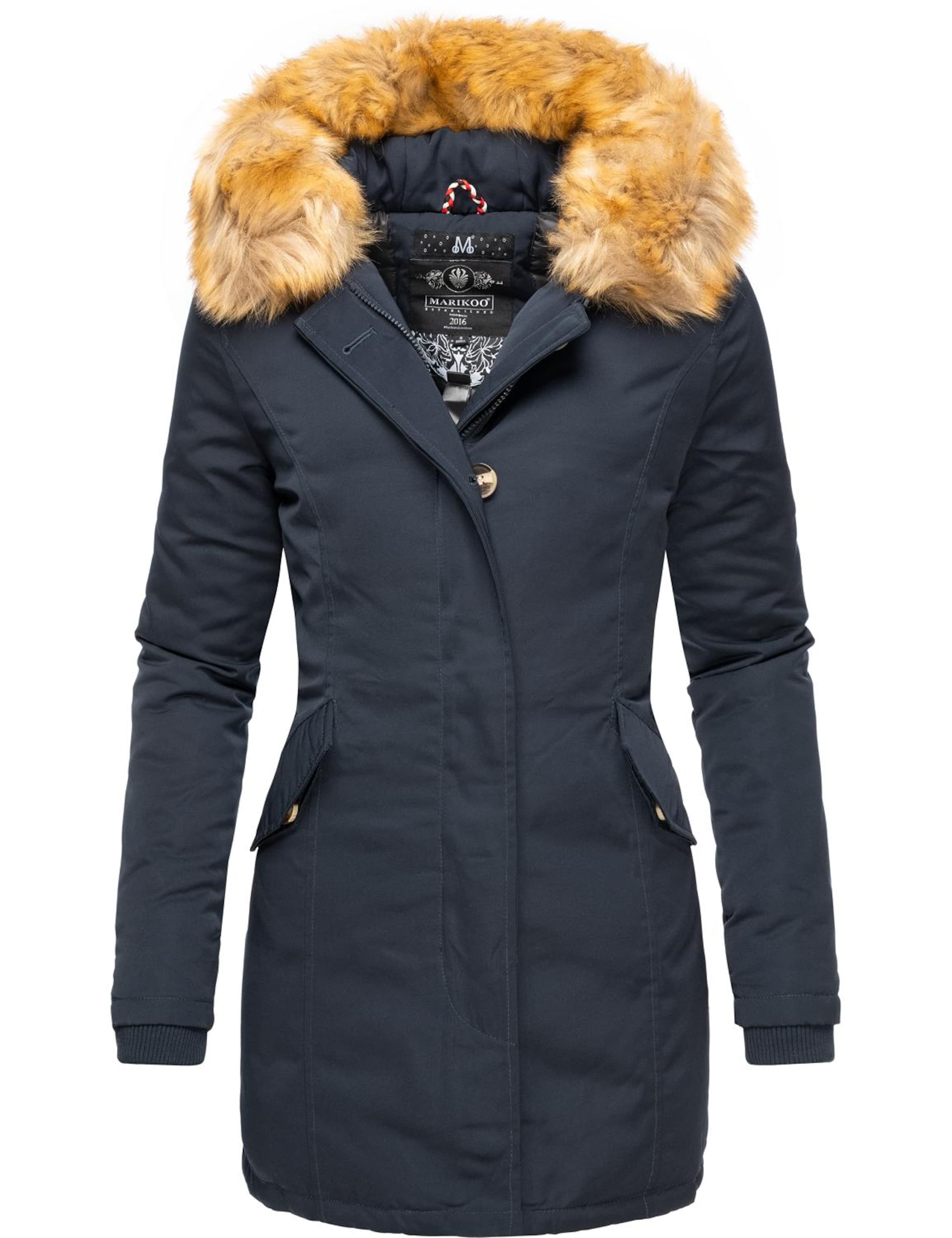 Parka d’hiver 'Karmaa' MARIKOO en bleu : devant