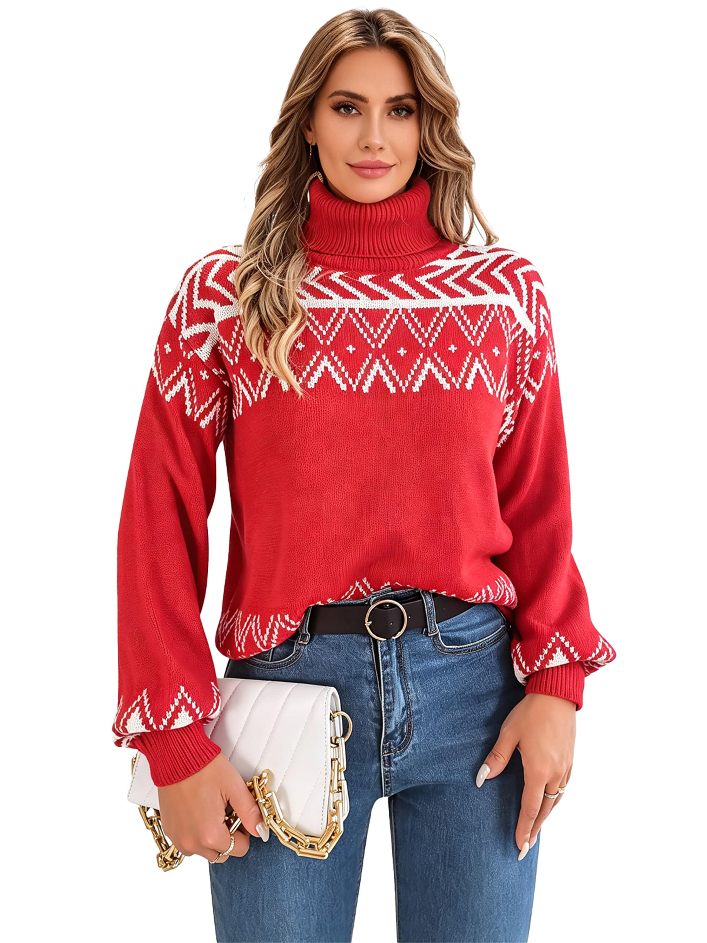 KoJooin Sweter w kolorze czerwony: przód