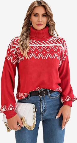 KoJooin Sweter w kolorze czerwony: przód