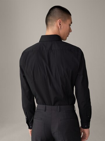 STRELLSON Slim fit Button Up Shirt ' Santos ' in Black