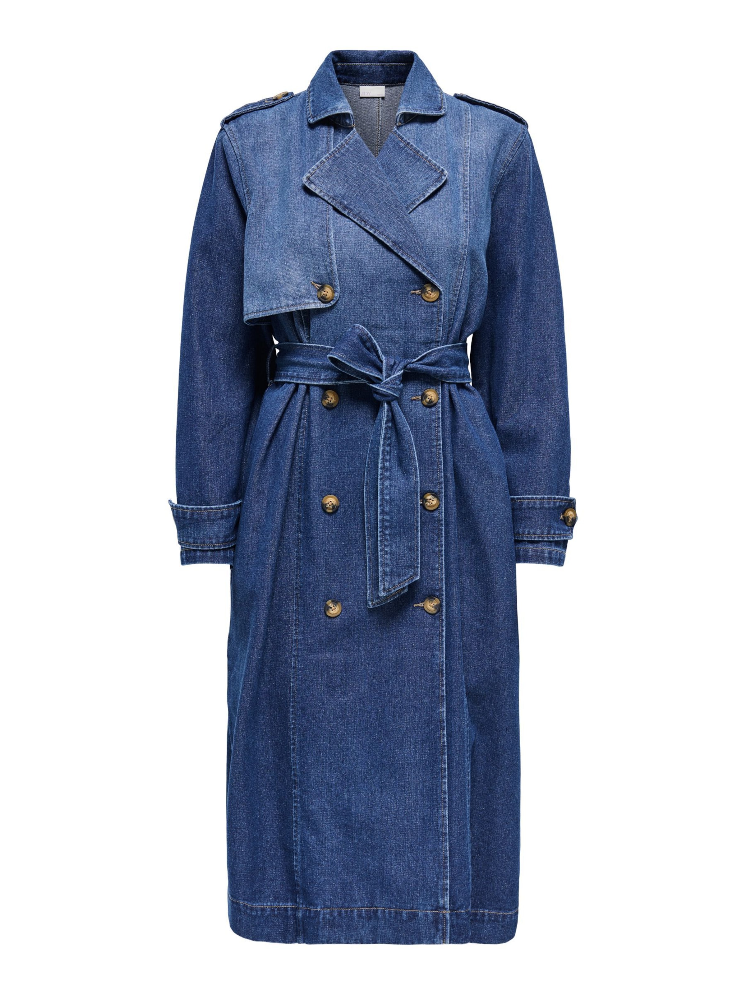 JDY Between-Seasons Coat 'KATRINE' in Blue denim, Item view