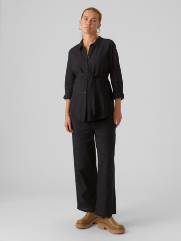 MAMALICIOUS - Loosefit Pantalón 'Petra' en negro