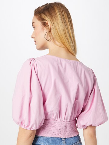 rožinė Abercrombie & Fitch Marškinėliai