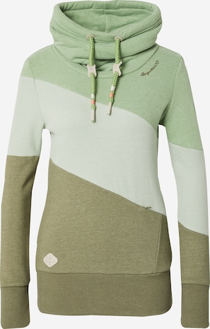 Ragwear Sweatshirt 'RUMIKA' in Green: front