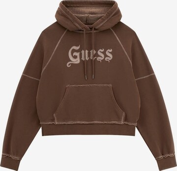 GUESS Sweatshirt in Brown: front