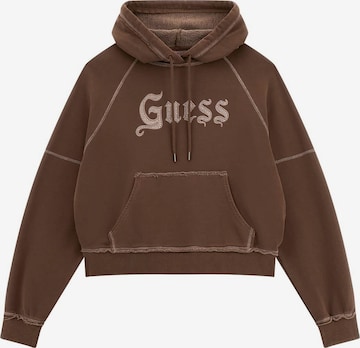 GUESS Sweatshirt in Brown: front