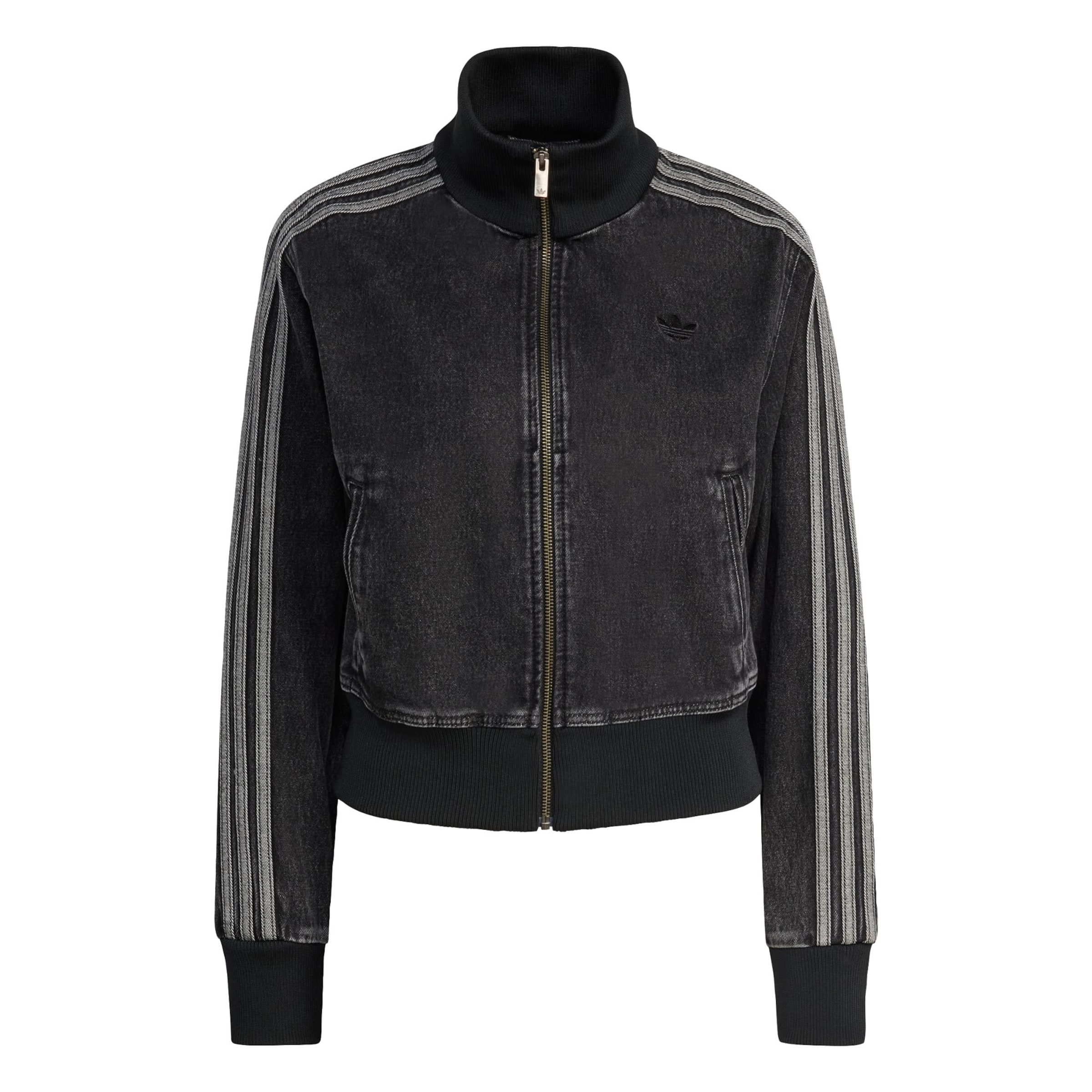 ADIDAS ORIGINALS Jacke 'Firebird' in grau / black denim, Produktansicht