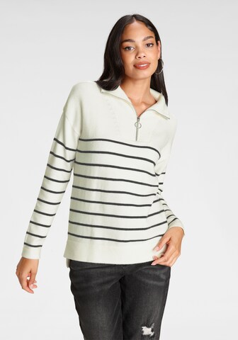 Bruno Banani Pullover in Weiß: Vorderseite