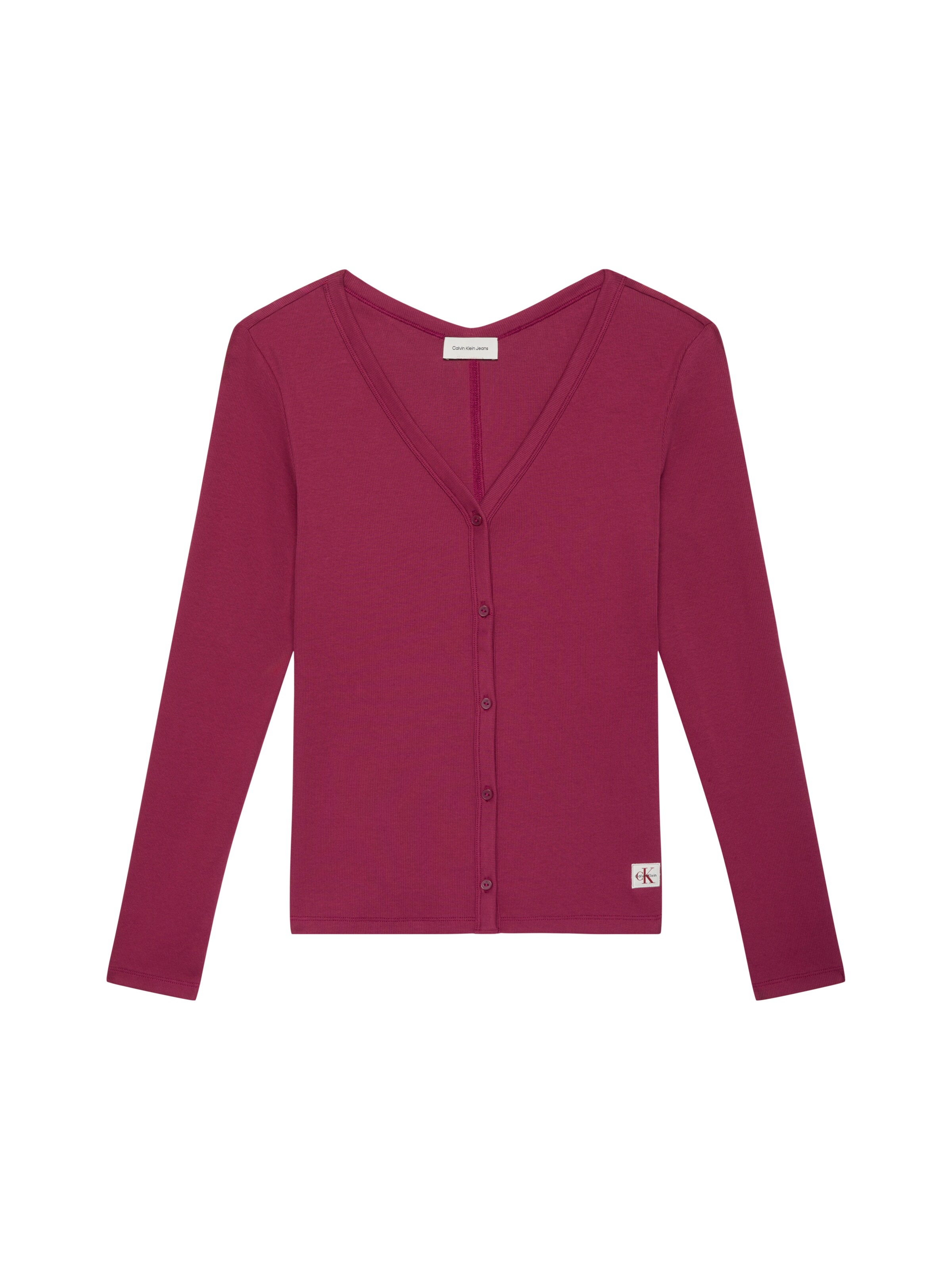 Calvin Klein Jeans Strickjacke 'Essential' in Rot: Vorderseite