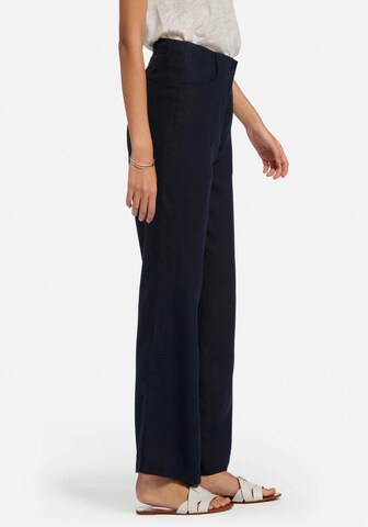 Peter Hahn Wide leg Broek in Blauw