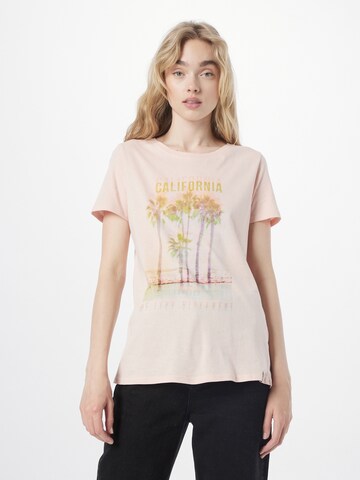 WLD T-shirt 'House of Memories' i rosa: framsida