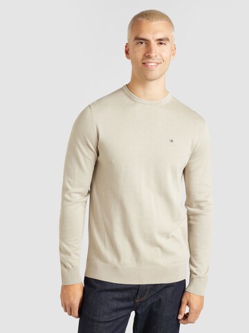 Calvin Klein Regular Sweater in Beige: front