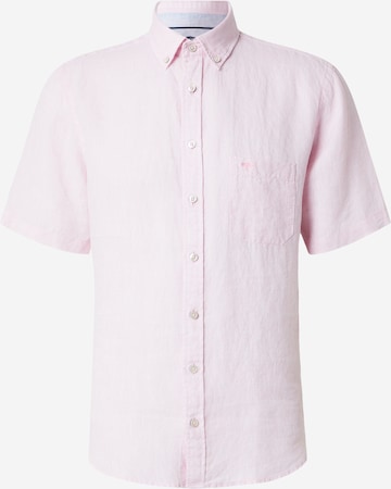 FYNCH-HATTON Regular Fit Hemd in Pink: Vorderseite