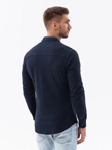 Coupe regular Chemise Ombre en bleu