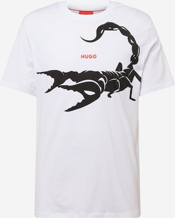HUGO T-Shirt 'Darpione' in Weiß: predná strana