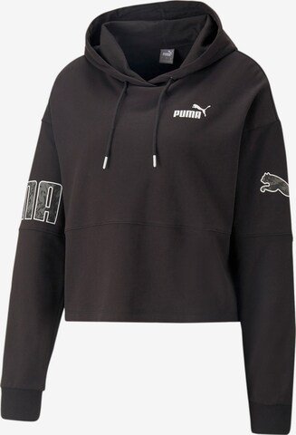 PUMASportska sweater majica 'POWER' - crna boja: prednji dio