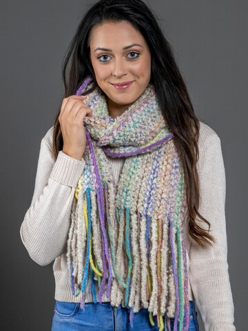COLLEZIONE ALESSANDRO Scarf 'Chadia' in Beige: front
