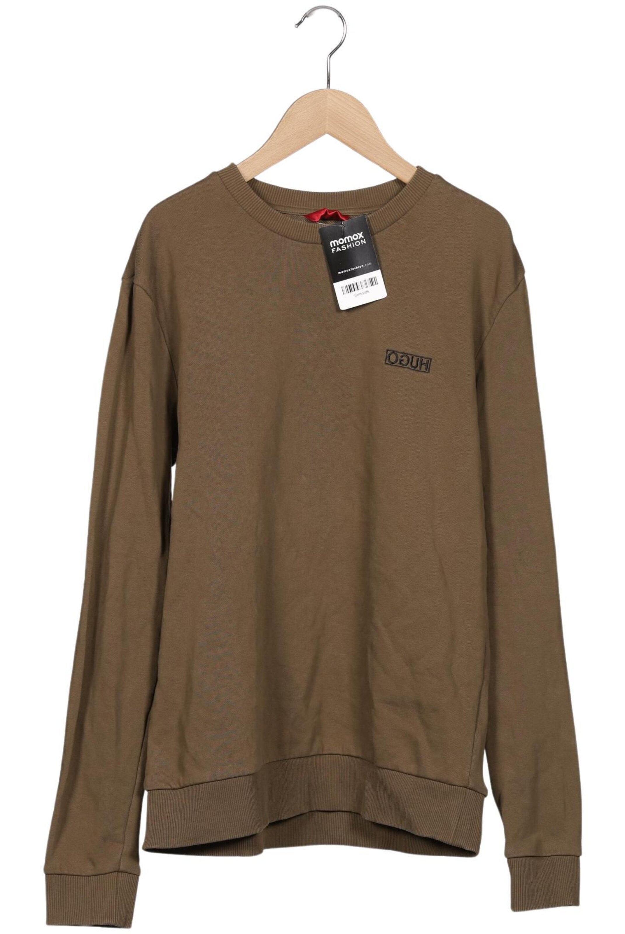 HUGO Sweatshirt & Zip-Up Hoodie in M in Brown: front