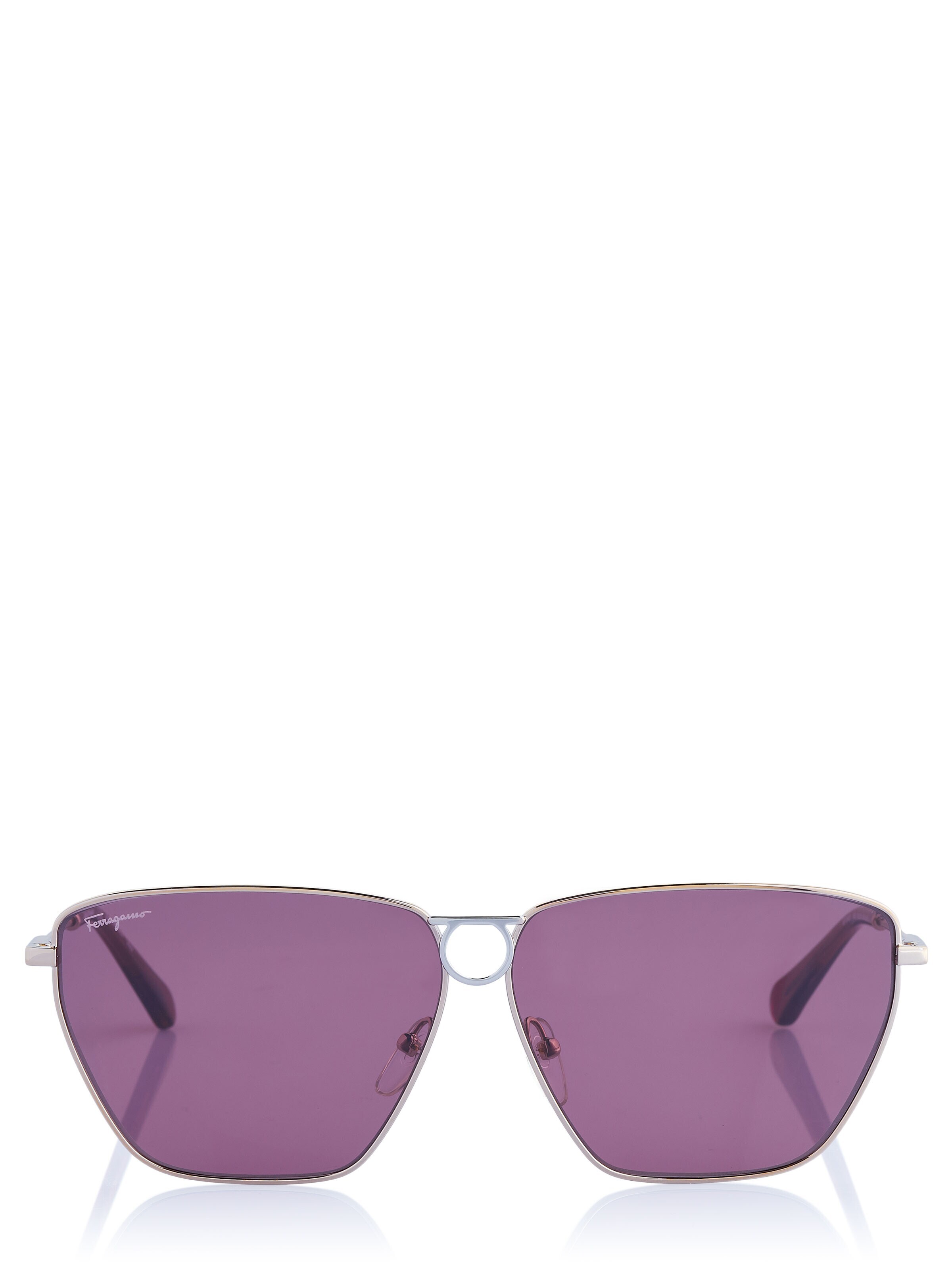 Occhiali da sole 'Ferragamo Sonnenbrille' di FERRAGAMO in oro: frontale