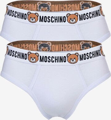 Slip MOSCHINO en blanc : devant