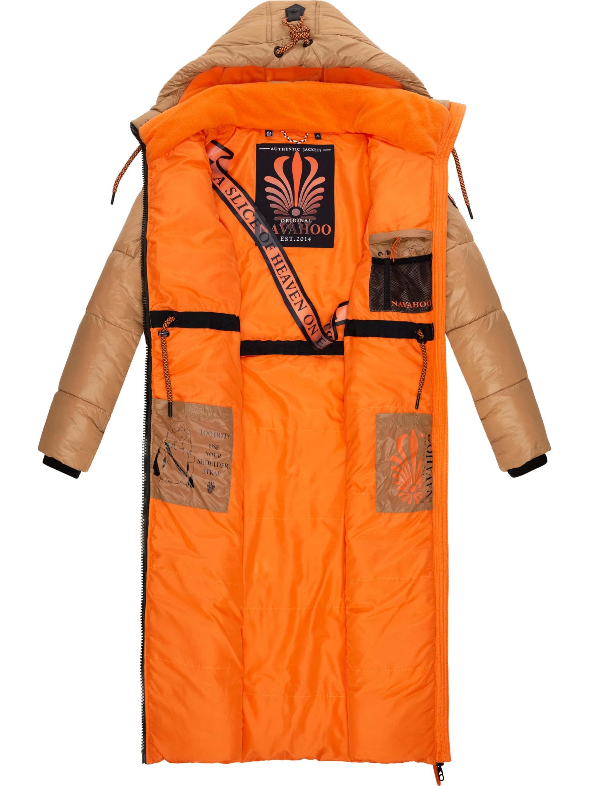 NAVAHOO Winter coat 'Schmuseengel' in Beige