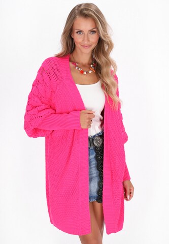 IZIA - Casaco de malha 'Fashion Look' em rosa: frente