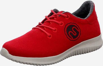 Gemini Athletic Lace-Up Shoes in Red: front