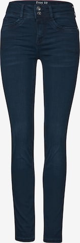 STREET ONE Slimfit Jeans 'York' in Blau: predná strana