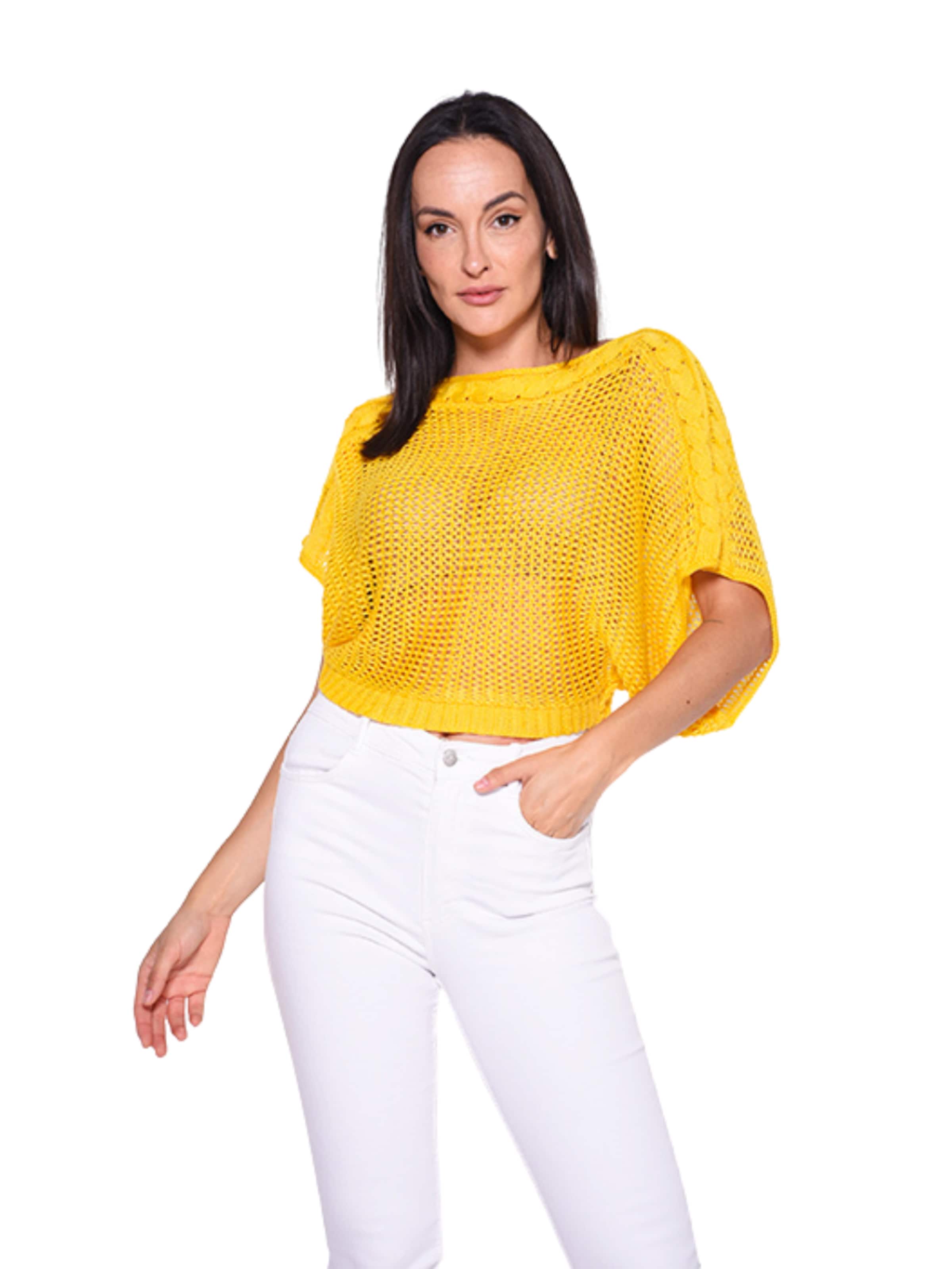 Süel knitwear - Top de punto 'Birthday' en amarillo